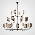 Люстра на штанге Chandeliers LEAF D140