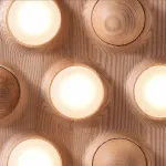 Потолочная люстра PIE D80 White/Dark wood от ImperiumLoft
