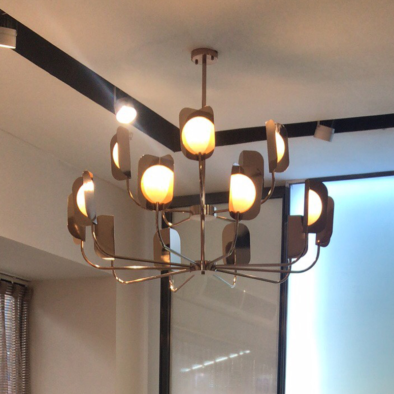Люстра на штанге Chandeliers LEAF D80