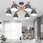Потолочная люстра FOLKE 8 Gray от ImperiumLoft