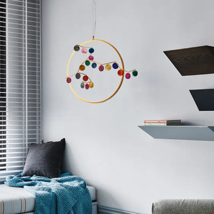 Подвесной светильник Mi round D33 Multicolored от ImperiumLoft