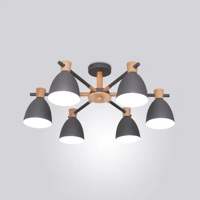 Потолочная люстра FOLKE 6 Gray от ImperiumLoft