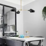 Люстра на штанге LANT D65 4 lamps Black/White от ImperiumLoft