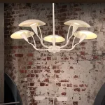 Люстра на штанге SHELT D100 White от ImperiumLoft