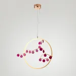 Подвесной светильник Mi round D33 Purple от ImperiumLoft