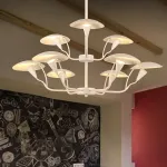 Люстра на штанге SHELT D100 White от ImperiumLoft