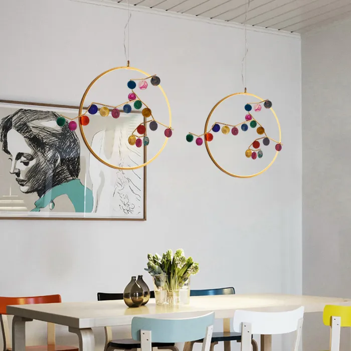 Подвесной светильник Mi round D33 Multicolored от ImperiumLoft