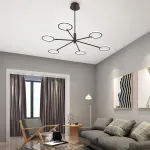 Люстра на штанге RINGLETS A Black от ImperiumLoft