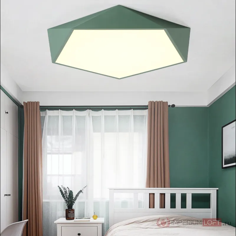 Потолочный светильник GEOMETRIC B D42 Green от ImperiumLoft