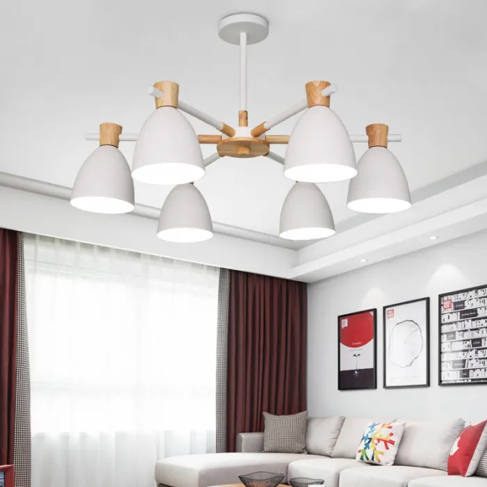 Потолочная люстра FOLKE 8 Green от ImperiumLoft