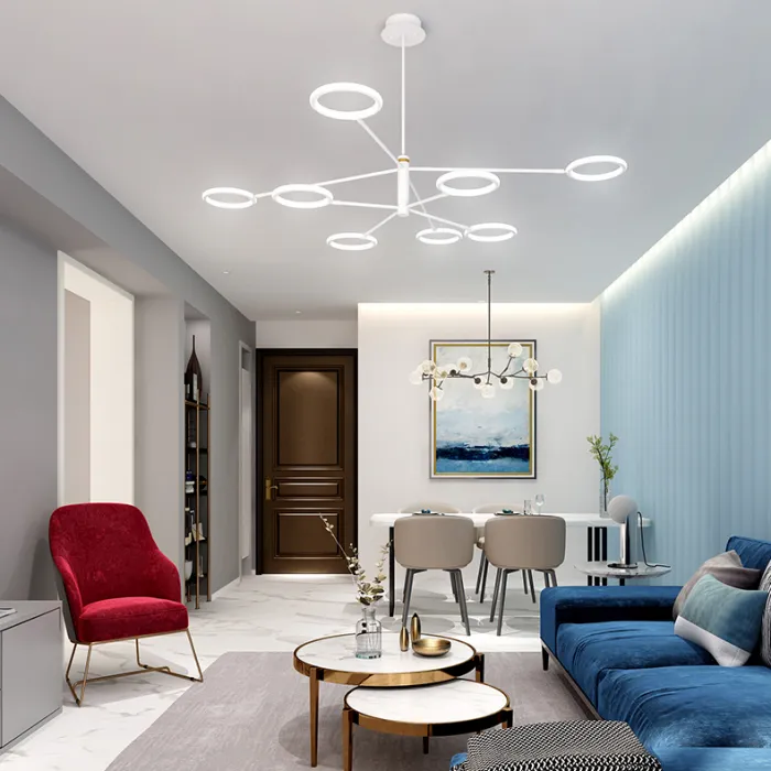 Люстра на штанге RINGLETS A Black от ImperiumLoft