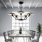 Люстра на штанге SHELT D100 White от ImperiumLoft