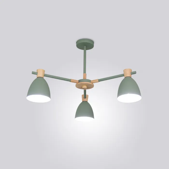 Потолочная люстра FOLKE 3 Green от ImperiumLoft