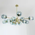 Люстра на штанге MARINE D104 10 lamps Gold/Transparent от ImperiumLoft
