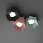 Потолочный светильник HEXAGON A H23 Light green от ImperiumLoft