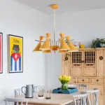 Люстра на штанге FRANKA D100 8 lamps Green от ImperiumLoft