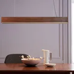 Подвесной реечный светильник RISTON Light brown от ImperiumLoft