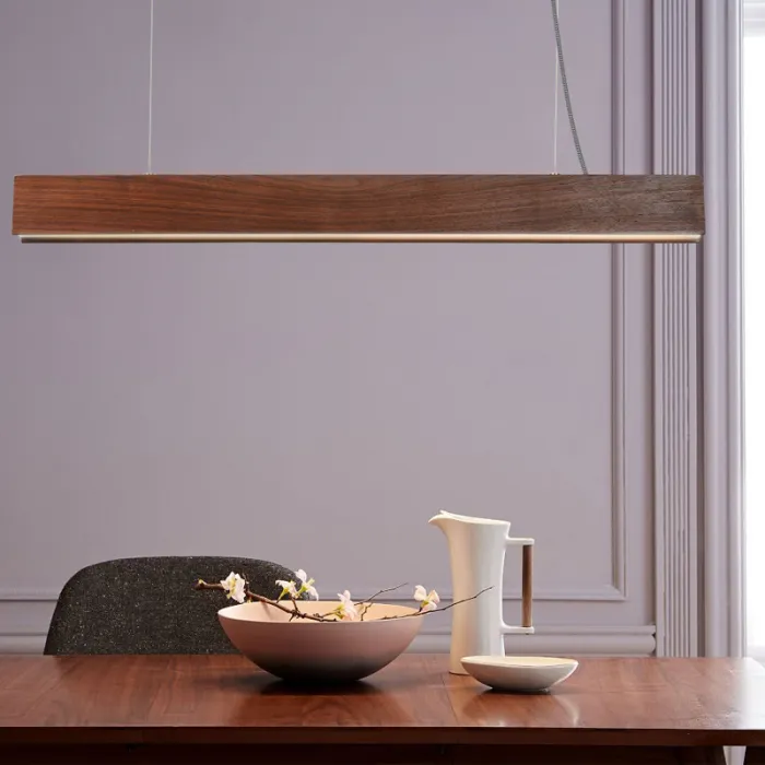 Подвесной реечный светильник RISTON Light brown от ImperiumLoft