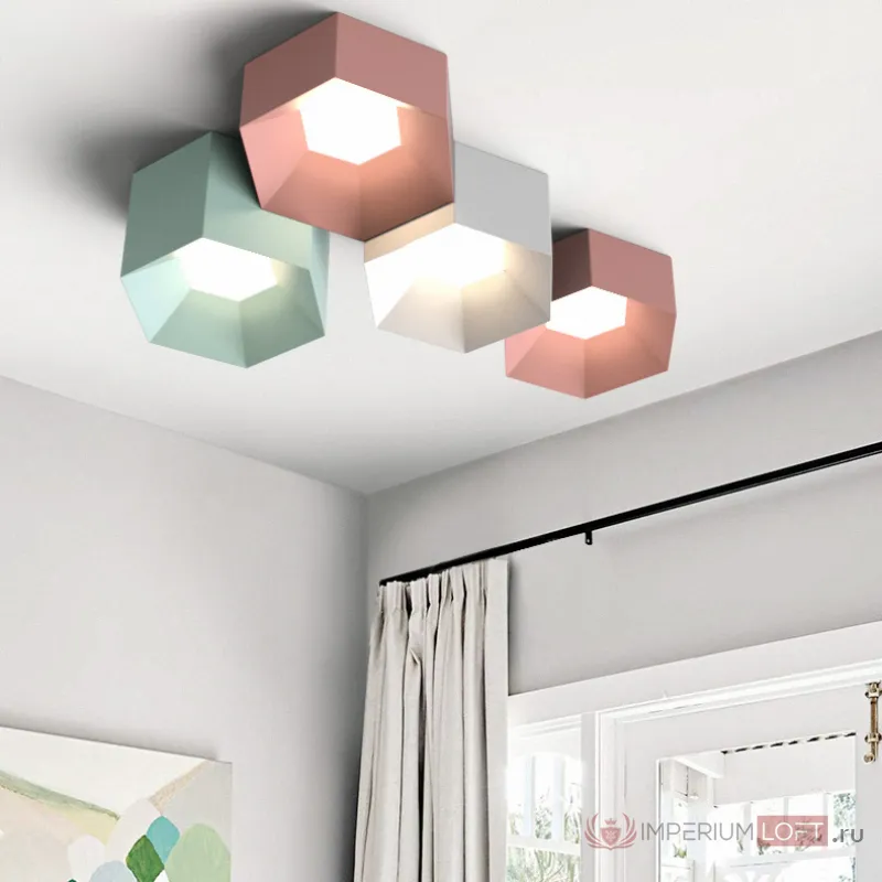 Потолочный светильник HEXAGON A H13 White от ImperiumLoft