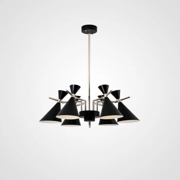 Люстра на штанге FRANKA D80 6 lamps Black от ImperiumLoft