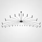 Люстра POP P40 Chandelier 24 lamps D180 Mod.A Black от ImperiumLoft