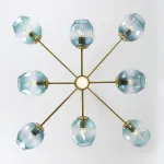 Люстра на штанге MARINE D104 10 lamps Gold/Transparent от ImperiumLoft