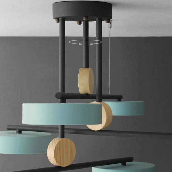 Люстра на штанге TECHNUM COLOR LED Grey от ImperiumLoft