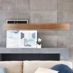Подвесной реечный светильник RISTON Light brown от ImperiumLoft
