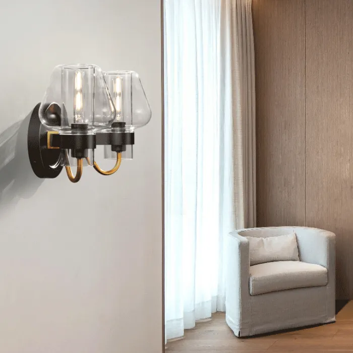 Бра MONTALEMBERT SCONCE L2 BY Studios Черный, Прозрачный от ImperiumLoft