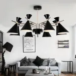 Люстра на штанге FRANKA D100 8 lamps Green от ImperiumLoft