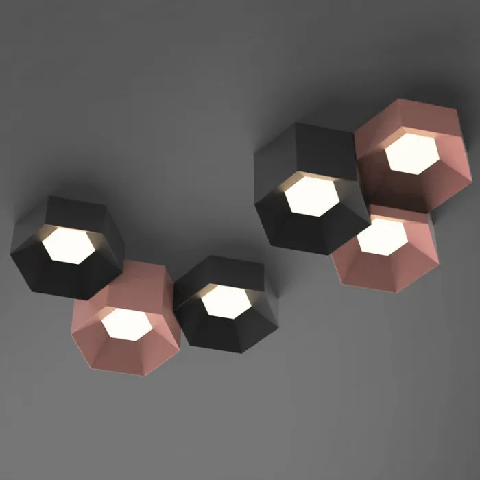 Потолочный светильник HEXAGON A H23 Light green от ImperiumLoft