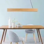 Подвесной реечный светильник RISTON Light brown от ImperiumLoft