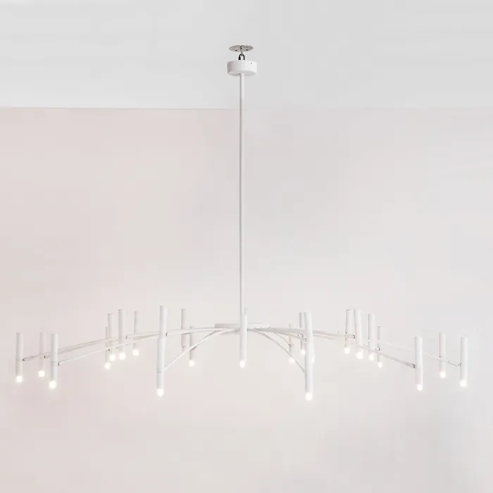 Люстра POP P40 Chandelier 24 lamps D130 Mod.B White от ImperiumLoft