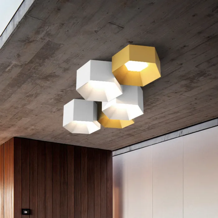 Потолочный светильник HEXAGON A H23 Light green от ImperiumLoft