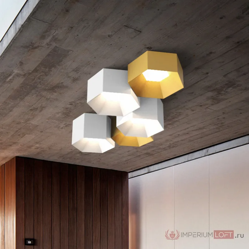 Потолочный светильник HEXAGON A H13 White от ImperiumLoft