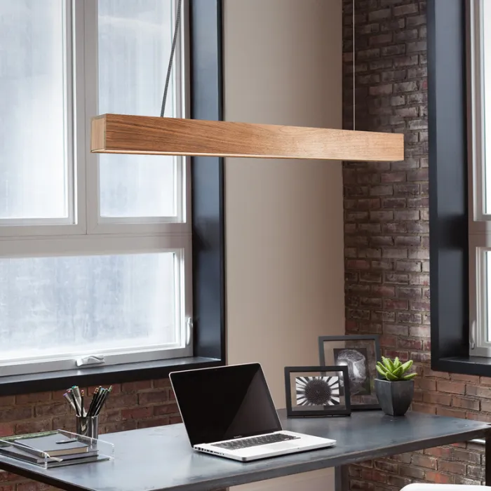 Подвесной реечный светильник RISTON Light brown от ImperiumLoft