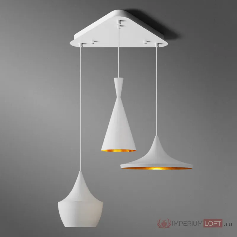 Основание на потолок Beat black trio round pendant system от ImperiumLoft
