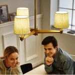 Люстра Jorgenson D70 Beige/Light wood от ImperiumLoft
