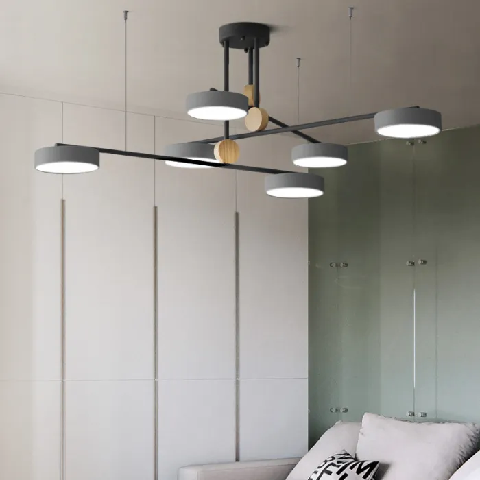 Люстра на штанге TECHNUM COLOR LED Grey от ImperiumLoft