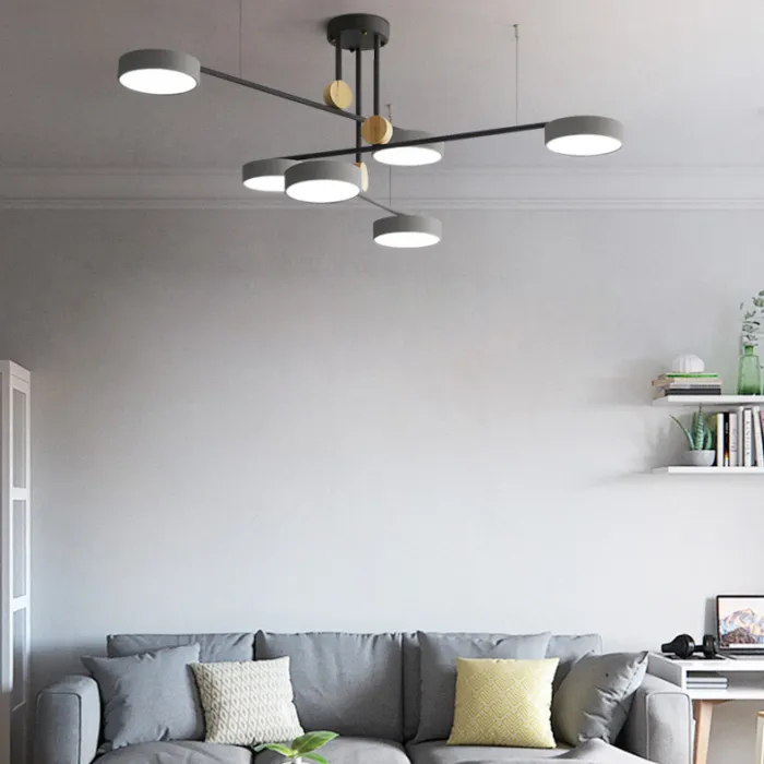 Люстра на штанге TECHNUM COLOR LED Grey от ImperiumLoft