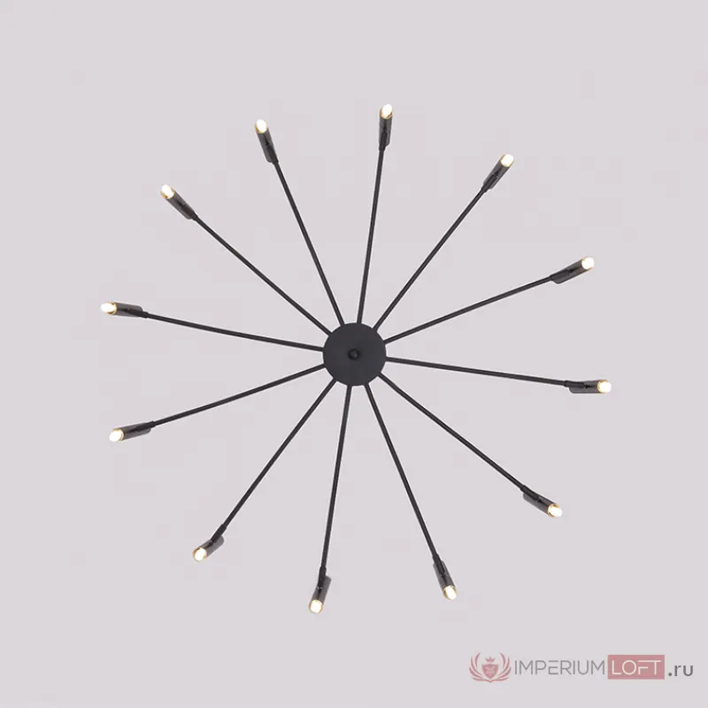 Люстра POP P40 Chandelier 12 lamps D100 Mod.A Black от ImperiumLoft