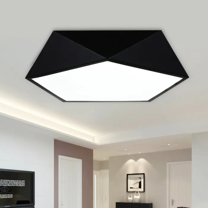 Потолочный светодиодный светильник GEOMETRIC White D40 от ImperiumLoft