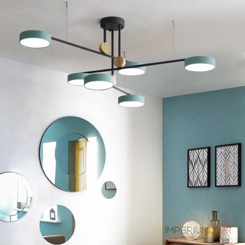 Люстра на штанге TECHNUM COLOR LED Blue