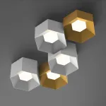 Потолочный светильник HEXAGON A H23 Light green от ImperiumLoft