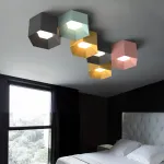 Потолочный светильник HEXAGON A H23 Light green от ImperiumLoft