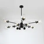 Люстра на штанге MARINE D104 10 lamps Gold/Transparent от ImperiumLoft