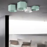 Потолочный светильник HEXAGON A H23 Light green от ImperiumLoft