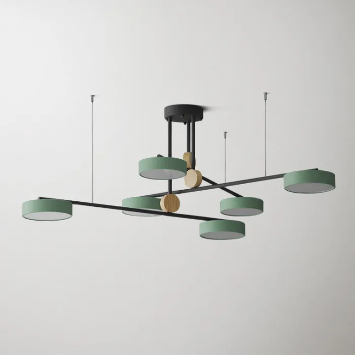 Люстра на штанге TECHNUM COLOR LED Green от ImperiumLoft
