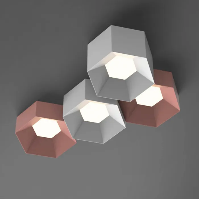 Потолочный светильник HEXAGON A H23 Light green от ImperiumLoft