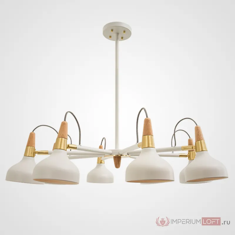 Люстра на штанге OPLAND A 8 lamps White от ImperiumLoft